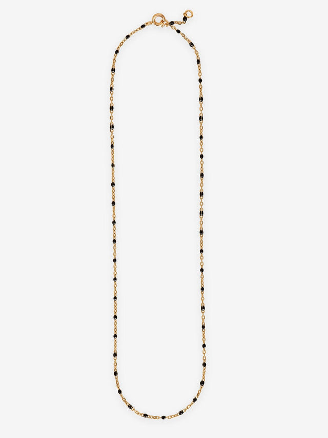 BY IRIS Alba Black Bead Necklace
