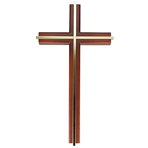 Wall Cross, Catholic Wooden Hanging Crosses for Wall Decor, 10 Inch