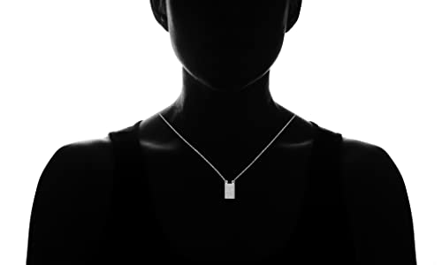 Amazon Collection Men's Stainless Steel 18K Gold Plated Scapular Religious Necklace