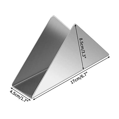 Stainless Steel Vertical Tabletop Paper Napkin Holder Stand/Table Napkin Holders/Upright Tabletop Tissue Dispenser/Napkin Holder for Table/Cocktail Napkins Holder Dispenser.Silver,1 Piece.