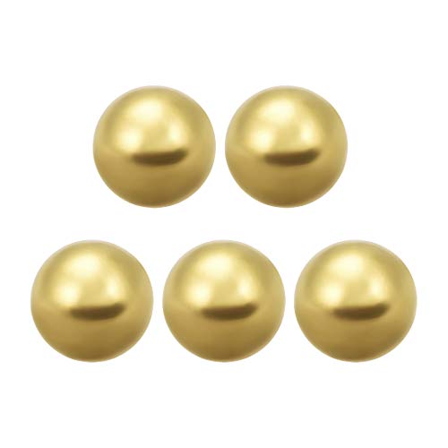 uxcell 15mm Precision Solid Brass Bearing Balls 5pcs
