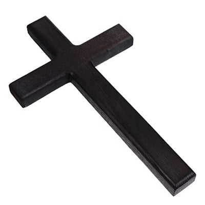 NOLITOY 1pc Cross Christian Wall Meditation Decoration Wall Mounted Crucifix Wall Hanging Decoration Wall Mounted Decor Dinner Table Decor Country Jewelry Stitching Wood Bible
