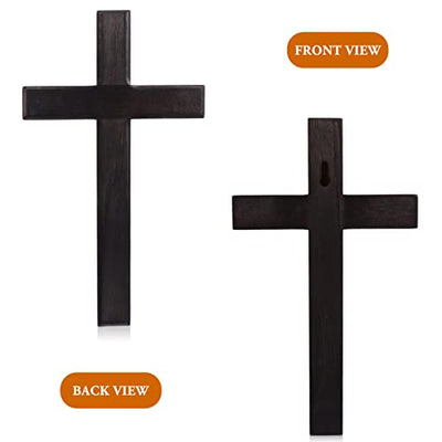 NOLITOY 1pc Cross Christian Wall Meditation Decoration Wall Mounted Crucifix Wall Hanging Decoration Wall Mounted Decor Dinner Table Decor Country Jewelry Stitching Wood Bible