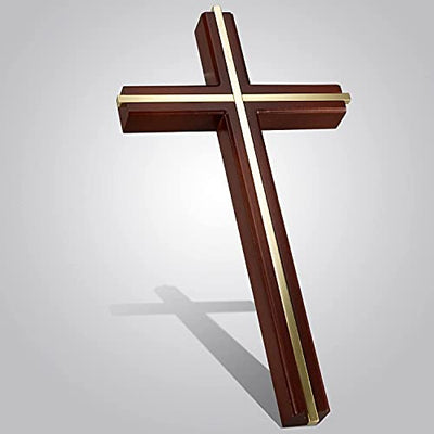 Wall Cross, Catholic Wooden Hanging Crosses for Wall Decor, 10 Inch