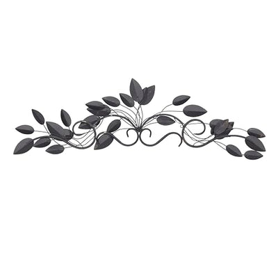 Deco 79 Metal Leaf Home Wall Decor Wall Sculpture, Wall Art 35" x 2" x 10", Blue
