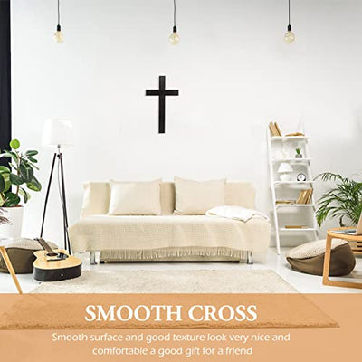 NOLITOY 1pc Cross Christian Wall Meditation Decoration Wall Mounted Crucifix Wall Hanging Decoration Wall Mounted Decor Dinner Table Decor Country Jewelry Stitching Wood Bible