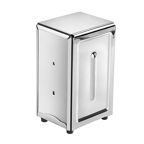 New Star Foodservice 24074 Stainless Steel Tall Napkin Dispenser, 3.875 by 4.75 by 7.5-Inch