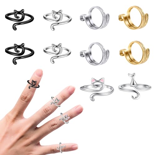 adjustable knitting ring protects