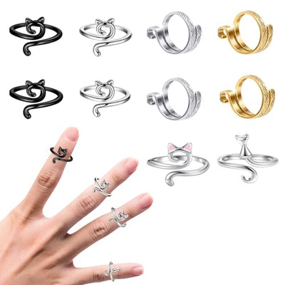adjustable knitting ring protects