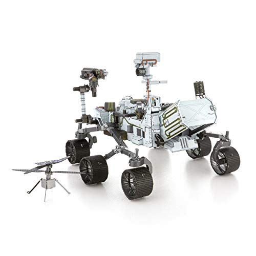 Fascinations Metal Earth Mars Rover Perseverance & Ingenuity Helicopter 3D Metal Model Kit