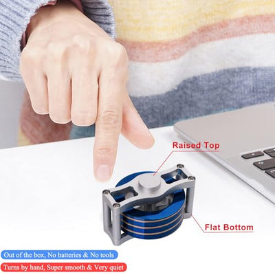 Desk-Kinetic-Toys Cool-Gadgets for Fidget: 20Mins Spinning-Tops, Cool-Stuff Figet Game for Adult Teen Children Kid, Optical-Illusion Stress Relief Gifts for Man Women Office School Home Christmas