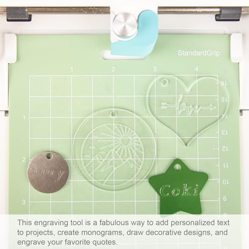 Engraving Tool for Cricut Joy/Joy Xtra Cutting Machine, OVAN Premium Carbide Steel Engraving Tip for Cricut Engraving Designs on Soft Metals, Leather, Acrylic, Plastic, and More