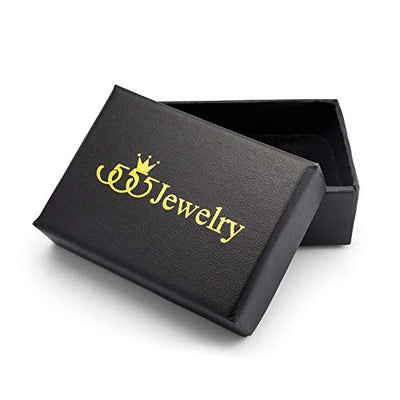 555Jewelry Inspirational Stainless Steel Cross Necklace for Men and Women 16-24" Chain
