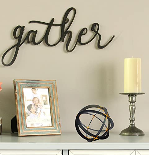 BSTGIFTS Iron Band Decorative Sphere - Accent Piece Ball - Decoration Metal Sphere 6.8 Inche Dia