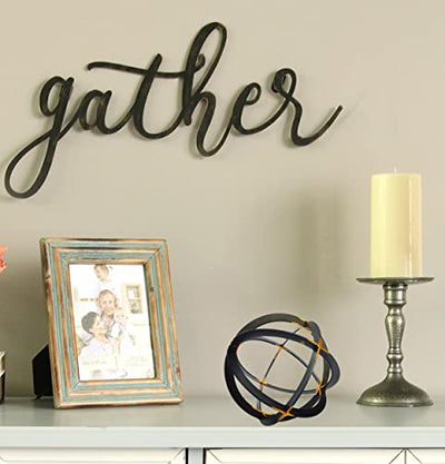 BSTGIFTS Iron Band Decorative Sphere - Accent Piece Ball - Decoration Metal Sphere 6.8 Inche Dia