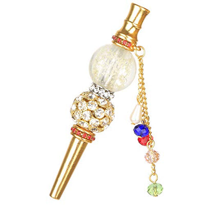 Hookah Tips Diamond Hookah Accessories Luxurious Cigarette Holder Hose Interface Accessories Metal Alloy Zircon Nozzle Creative Gift