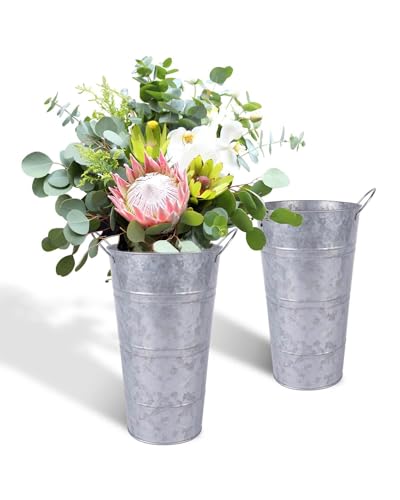 handles - 2 pcs farmhouse decorative metal container