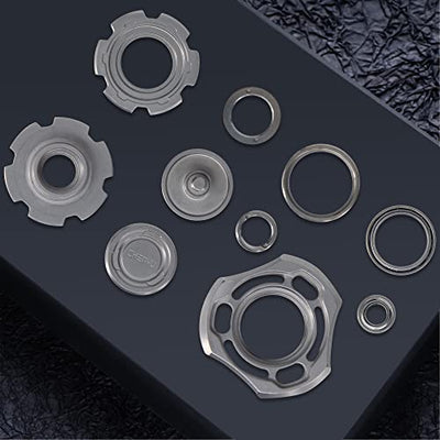 DjuiinoStar High-end Fidget Spinner, Unique Dual Bearings Design, Precisely CNC Machined (Stainless Steel), Premium EDC Toy DFS-01