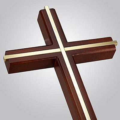 Wall Cross, Catholic Wooden Hanging Crosses for Wall Decor, 10 Inch