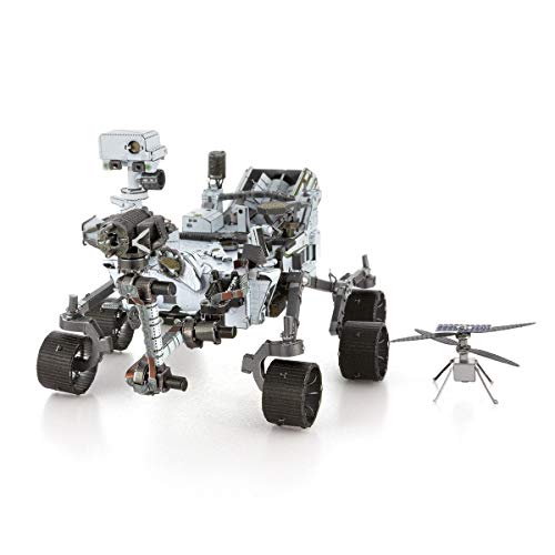 Fascinations Metal Earth Mars Rover Perseverance & Ingenuity Helicopter 3D Metal Model Kit