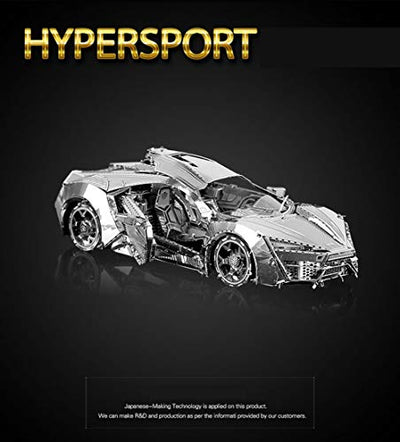 DIY 3D Car Metal Model 3D Puzzle 3D Laser Cut Jigsaw Toys 3D Metal Model Kit for Adults&Kids Mechanical Model Educational Toy Indoor Decoration Desk Toy Birthday Gift Collection Brain Teaser Puzzles