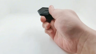 Hexagon Fidget Slider EDC Gadgets Toy Metal Magnetic Haptic Fidget Toys for Adults Anxiety/ADHD/Stress Relief (Black)