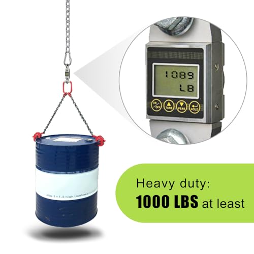 BeneLabel Stainless Steel Hanging Chair Chain Kit - 2 Chains with 4 Carabiners - 1000 LB Capacity - Adjustable Length - Indoor & Outdoor Use - for Hammock, Swing, Punching Bag & More