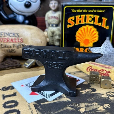 Farmall Tractors 1923 Cast Iron Anvil With Handcrafted Antique Finish