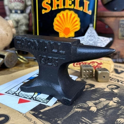 Farmall Tractors 1923 Cast Iron Anvil With Handcrafted Antique Finish