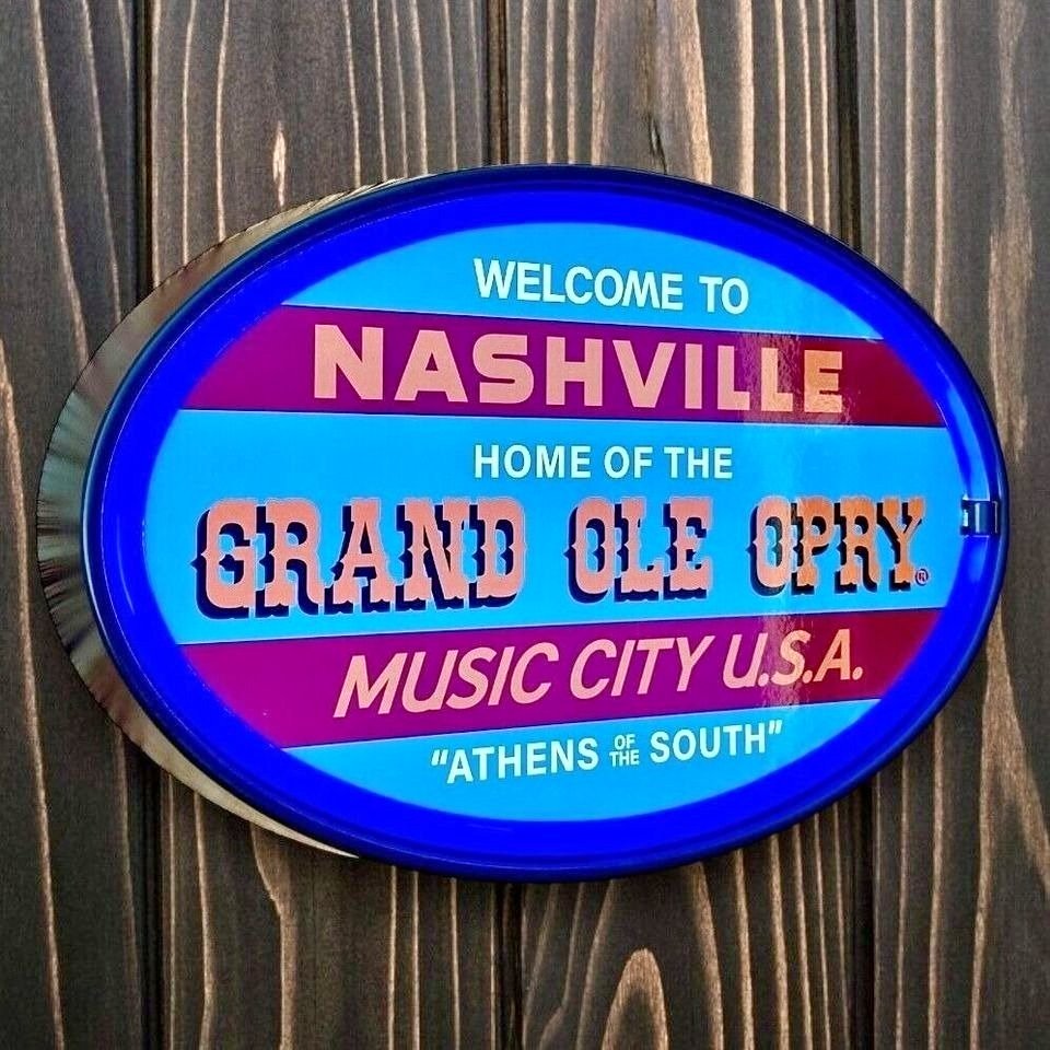 Grand Ole Opry Nashville Music City U.S.A. LED Neon Light Rope Sign Home Decor