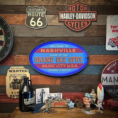 Grand Ole Opry Nashville Music City U.S.A. LED Neon Light Rope Sign Home Decor