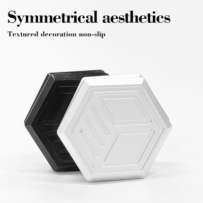 Hexagon Fidget Slider EDC Gadgets Toy Metal Magnetic Haptic Fidget Toys for Adults Anxiety/ADHD/Stress Relief (Black)