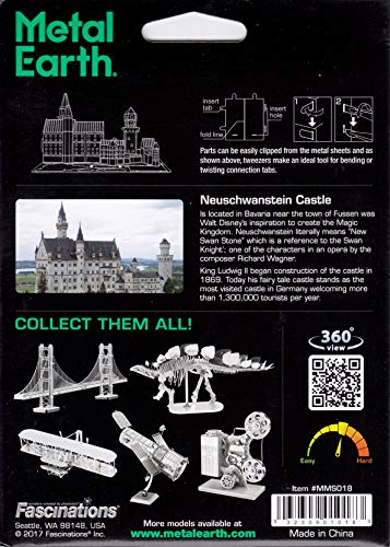 Fascinations Metal Earth Neuschwanstein Castle 3D Metal Model Kit