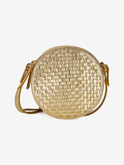 BY IRIS Astrid Gold Round Bag