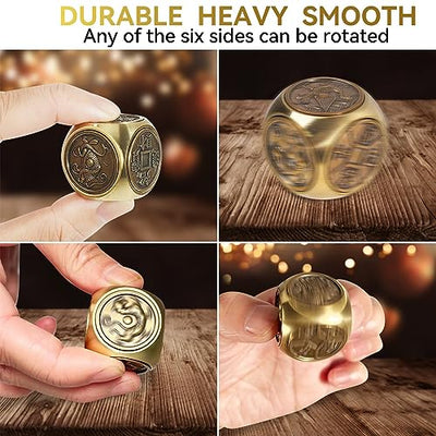 Handheld Metal Fidget Toy for Adults, Stress and Anxiety Relief Fidget Toy，Anti-Anxiety Finger Sensory Toys,Fidget Toy for Adult ADHD Autism-Hexahedral Spinning（Small）