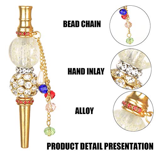 Hookah Tips Diamond Hookah Accessories Luxurious Cigarette Holder Hose Interface Accessories Metal Alloy Zircon Nozzle Creative Gift