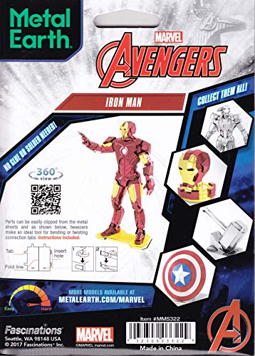Fascinations Metal Earth Marvel Iron Man 3D Metal Model Kit