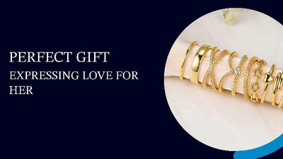 10 pcs dainty 14k gold rings