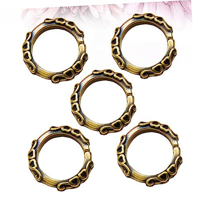 5pcs Circle Rings Earrings Jump Rings Keychain Connector Rings Brass Keyring Jewerly Necklace Rings Copper Jump Ring Letter Finger Ring Letter Keychain Open Loop Metal Ring Round