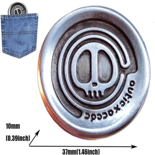 Haptic Coin Fidget Slider Metal EDC Fidget Clicker Office Fidget Toys for Adults ADHD Autism Sensory -Silver