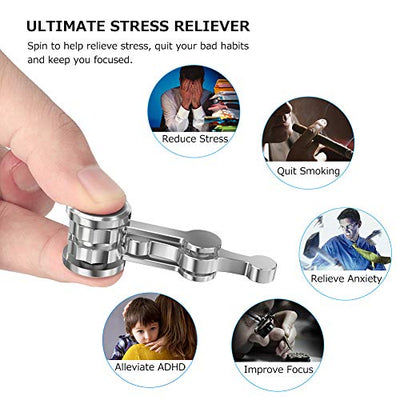 Updated Version Anti-Anxiety Fidget Spinner, Fidget Hand Toys Focus Finger Spinning Toy for Kid and Adult Relieving Stress Boredom ADHD Autism