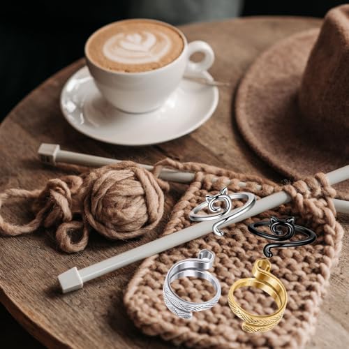 adjustable knitting ring protects
