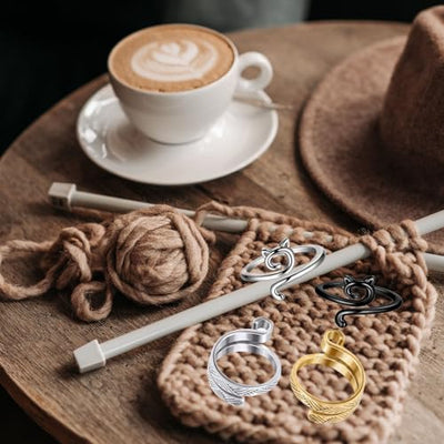adjustable knitting ring protects