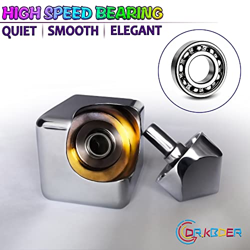 Fidget Spinner Toys Cube Adults, Easter Basket Stuffers for Teens Metal EDC Cool Desk Gadgets Office Toys Small Anxiety Figette Sensory Toy, ADHD Tool Fingears Figet Stress Valentine Gift for Boys