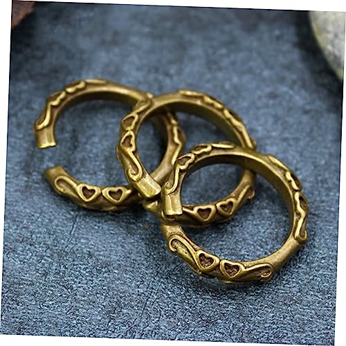 5pcs Circle Rings Earrings Jump Rings Keychain Connector Rings Brass Keyring Jewerly Necklace Rings Copper Jump Ring Letter Finger Ring Letter Keychain Open Loop Metal Ring Round