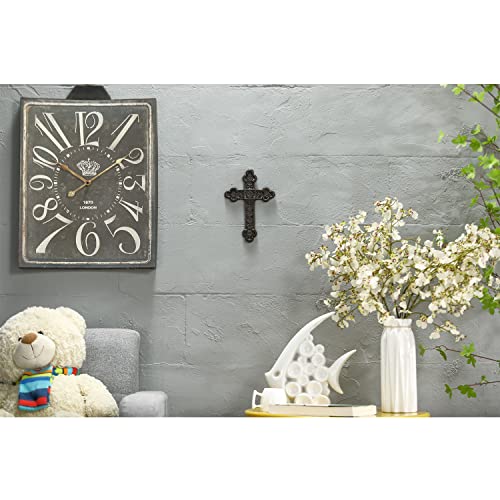 8.5" H Cast Iron Wall Cross Home Decor, Green……