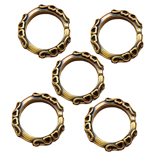 5pcs Circle Rings Earrings Jump Rings Keychain Connector Rings Brass Keyring Jewerly Necklace Rings Copper Jump Ring Letter Finger Ring Letter Keychain Open Loop Metal Ring Round
