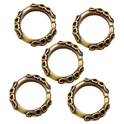 5pcs Circle Rings Earrings Jump Rings Keychain Connector Rings Brass Keyring Jewerly Necklace Rings Copper Jump Ring Letter Finger Ring Letter Keychain Open Loop Metal Ring Round