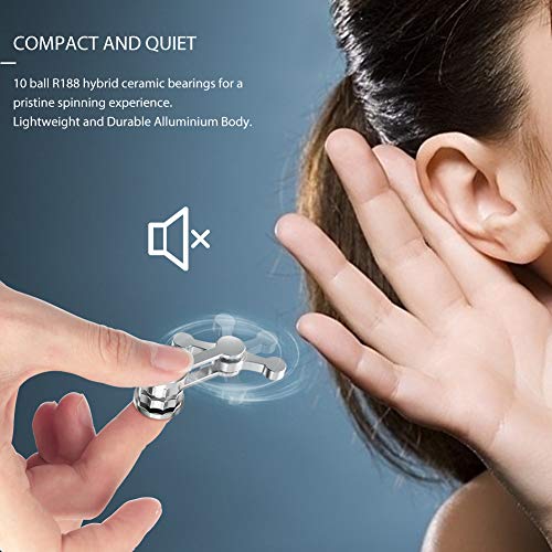 Updated Version Anti-Anxiety Fidget Spinner, Fidget Hand Toys Focus Finger Spinning Toy for Kid and Adult Relieving Stress Boredom ADHD Autism