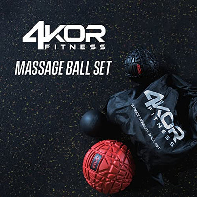 4kor massage ball set - trigger point ball - muscle relief